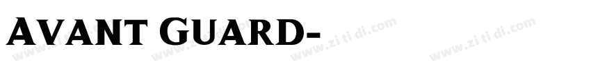 Avant Guard字体转换
